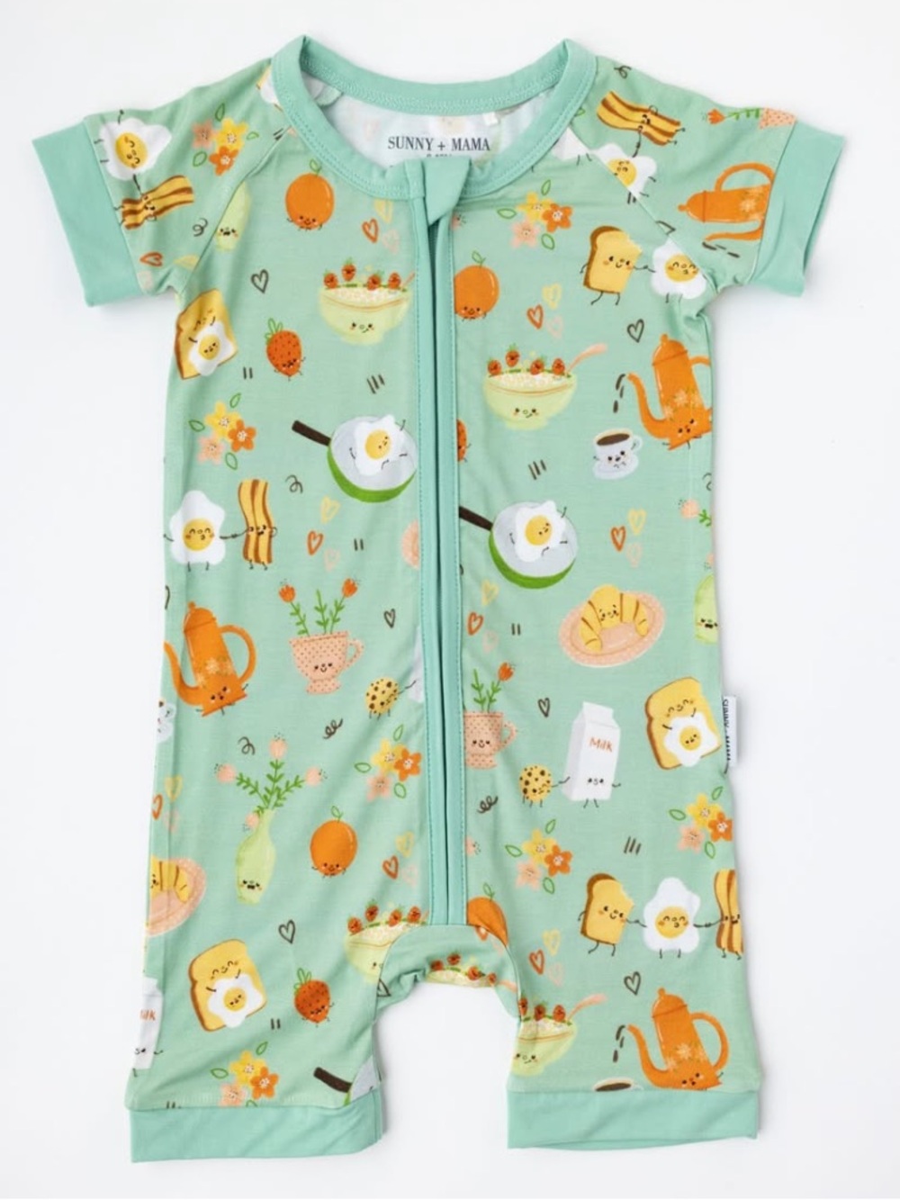 Sunny + Mama “I Love You a Brunch” Bamboo Shortie | 0-3m